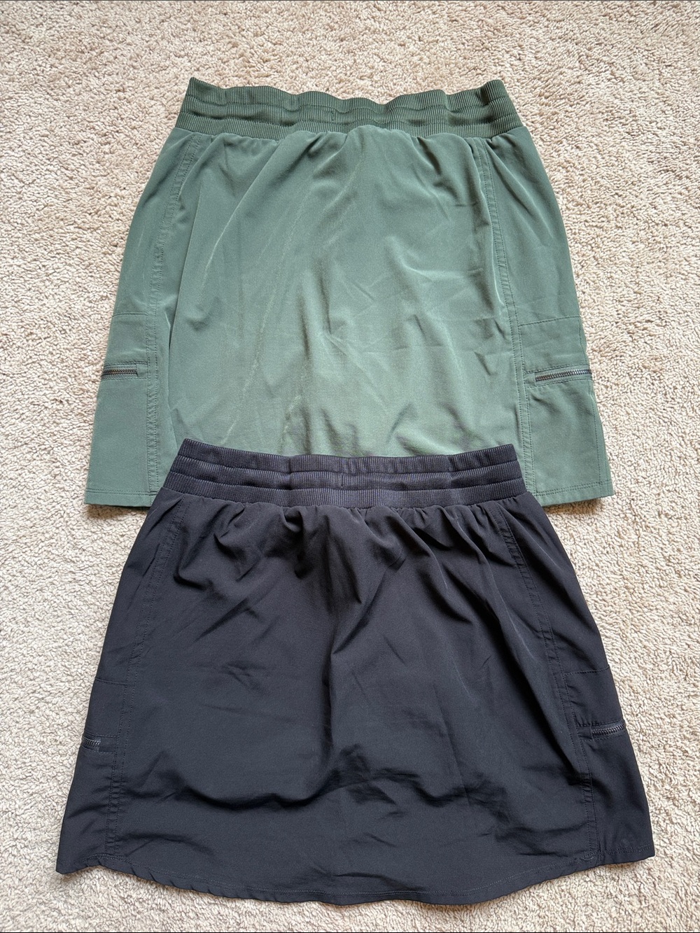 Kyodan Two-Pack Active Mini Skirts - Black & Green - Picture 4 of 4